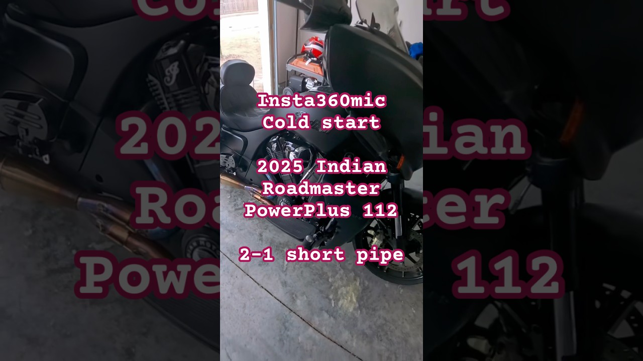 🔥 Short & Punchy Cold start on the 2025 Indian Roadmaster PowerPlus 112🔥That rumble hits different
