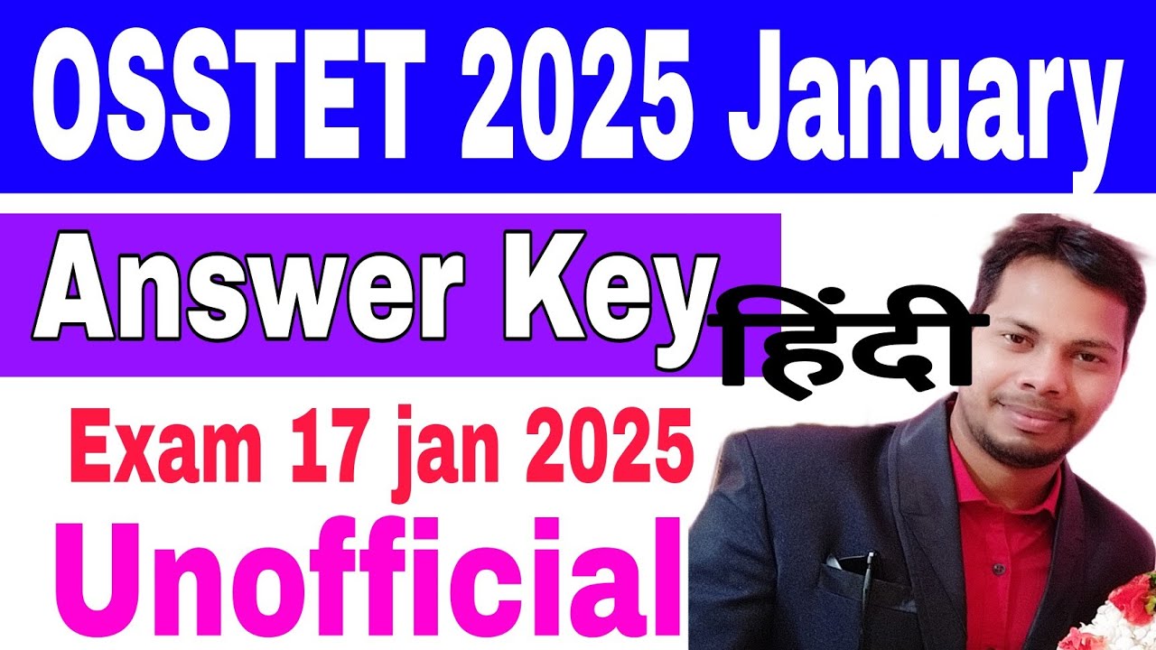 Osstet Hindi Answer key 2025 