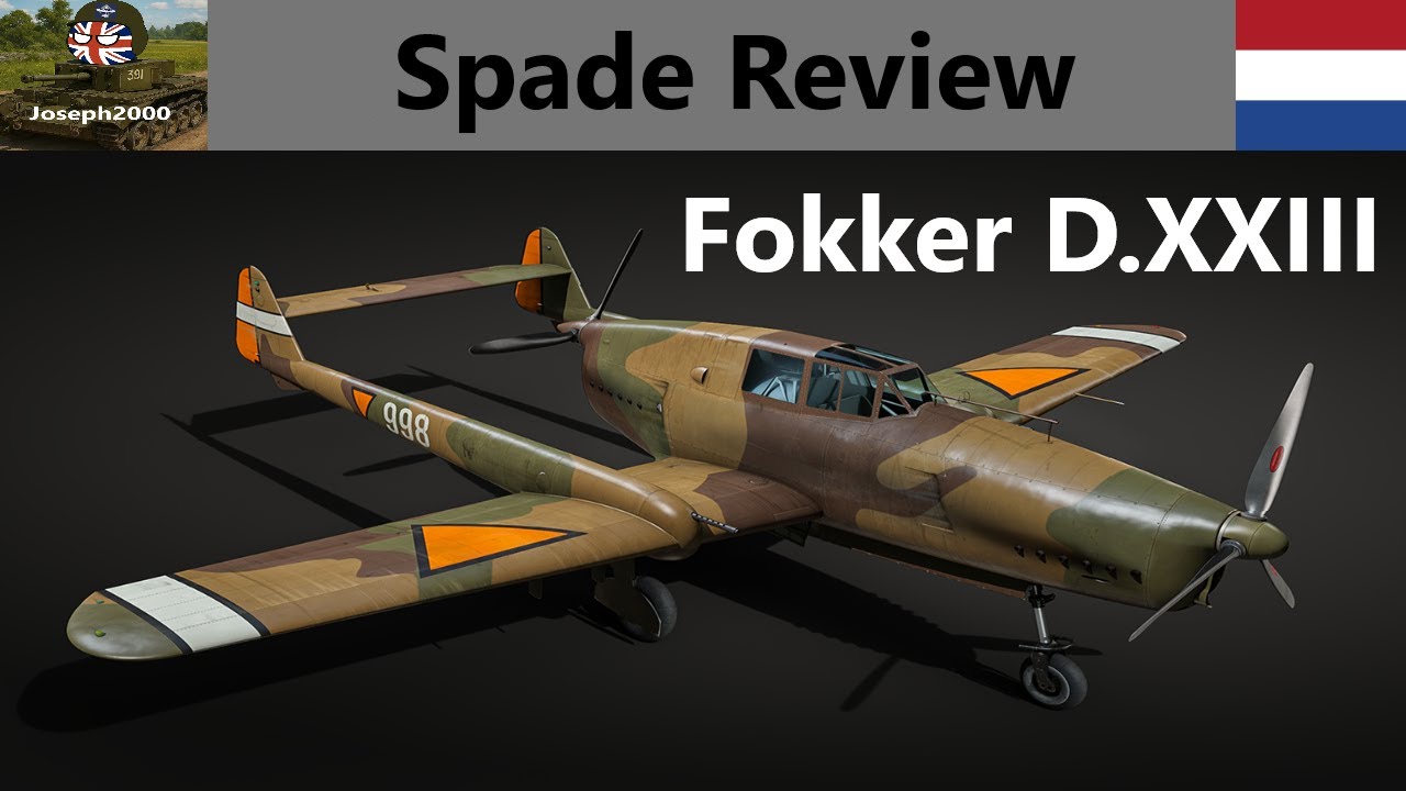 Обзор War Thunder: Spade. Fokker D.XXIII. Не самый лучший, но определённо весёлый!