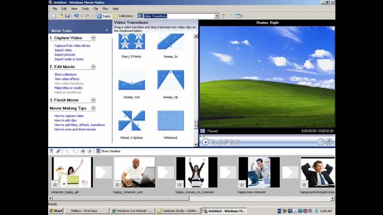 How to use Windows MovieMaker XP Edition