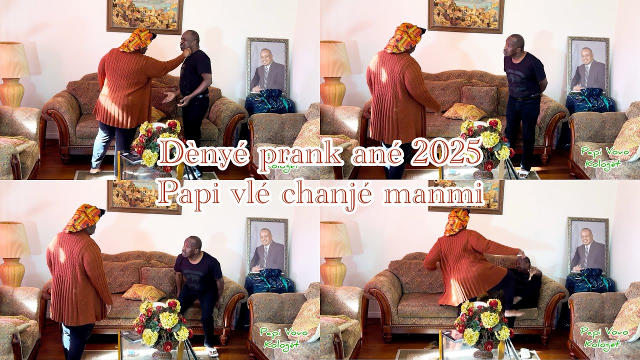 Dènyé prank ané 2025, papi Vovo di manmi Ninie lap chanjé’l pou yon lòt fan’m, zen pété.