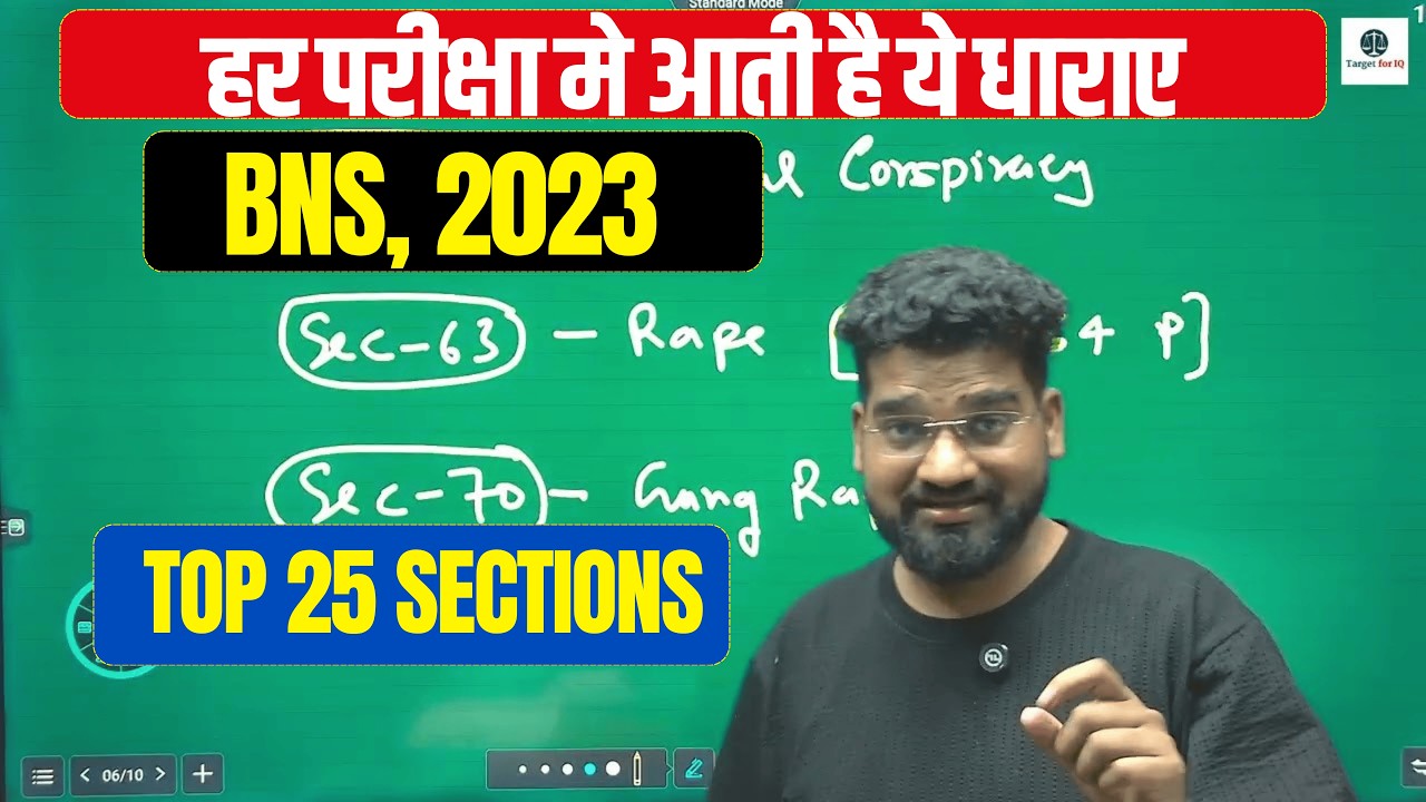 Top - 25 sections of BNS 2023   #BNS #BharatiyaNyayaSanhita #NewCriminalLaw #IndianLaw #LegalUpdate