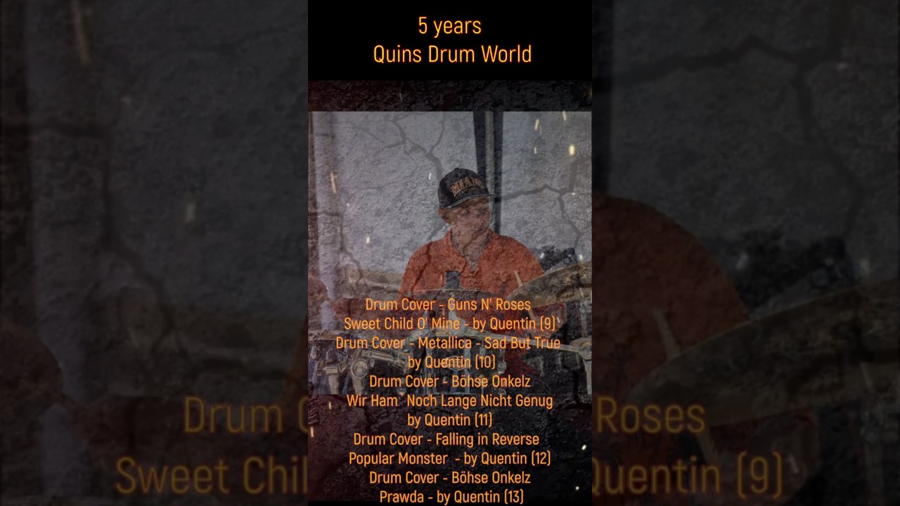 5 years Quins Drum World,#drum #drumcover #rock #deutschrock #hardrock #punkrock #metal  #drumvideos