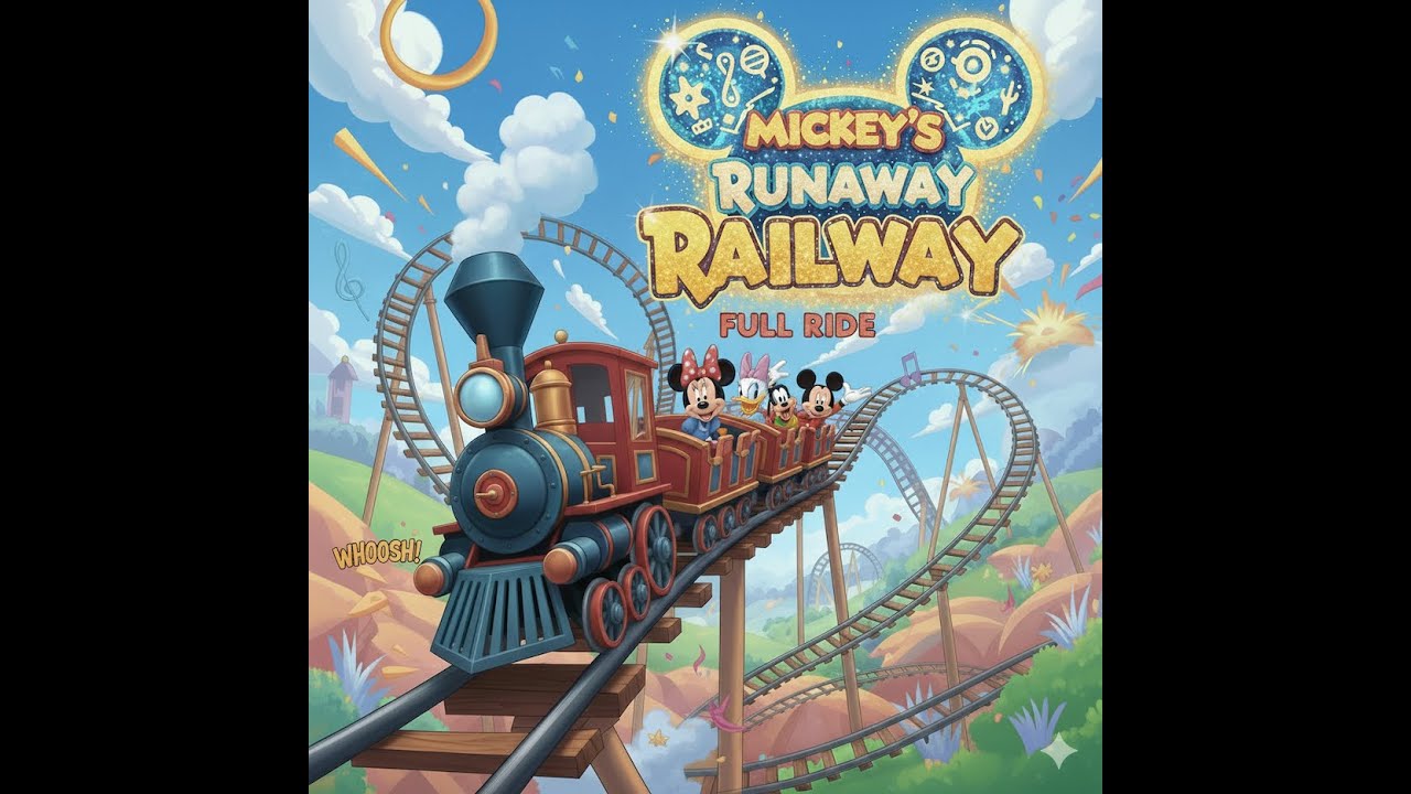 Аттракцион «Беглый путь Микки и Минни»: полный обзор от первого лица! 🚂✨ | Приключения в Диснейленде