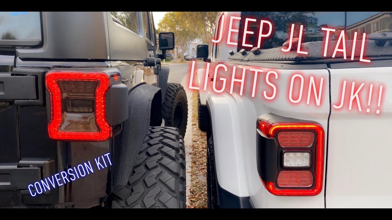 Jeep Wrangler Jk to JL Taillights!!! (Conversion kit Install)
