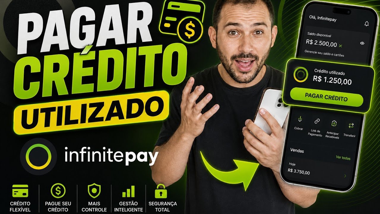Como pagar o CR&Eacute;DITO PARA Pix utilizado NO INFINITEPAY 
