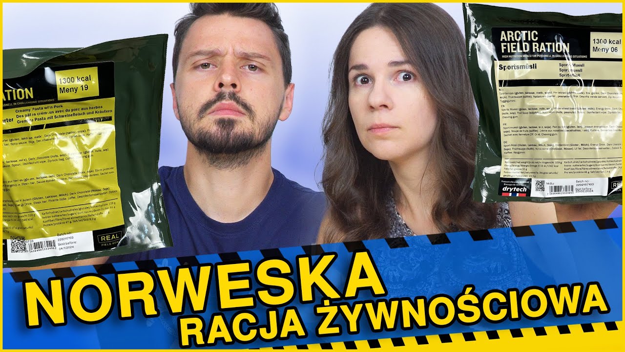 CO JEDZĄ NORWESCY ŻOŁNIERZE? TEST NORWESKIEJ RACJI ŻYWNOŚCIOWEJ!