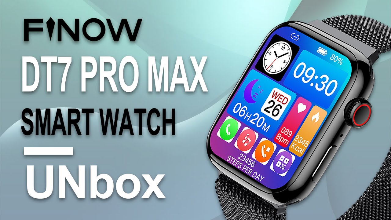 2022 best apple clone watch - DT7 Pro Max Smartwatch Unbox & Review - 1.95