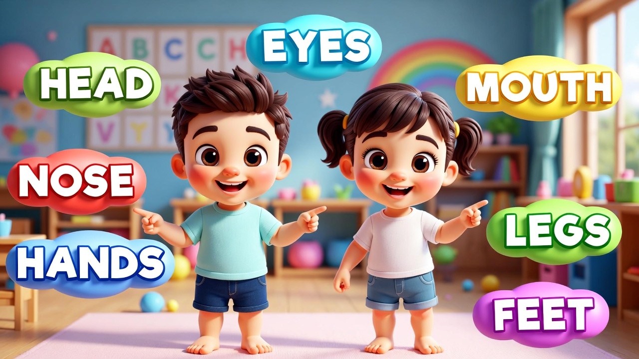 Body Parts for Kids | Educational Nursery Rhyme | RBR Kids