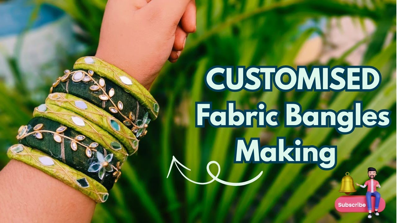 Customised Fabric Chudi Making Idea/ अपने साड़ी के मैचिंग से चूड़ी बनाए / Tij special.........