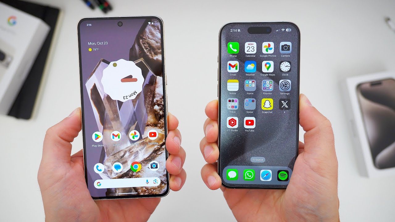 Сравнение Google Pixel 8 Pro и iPhone 15 Pro! Что лучше?