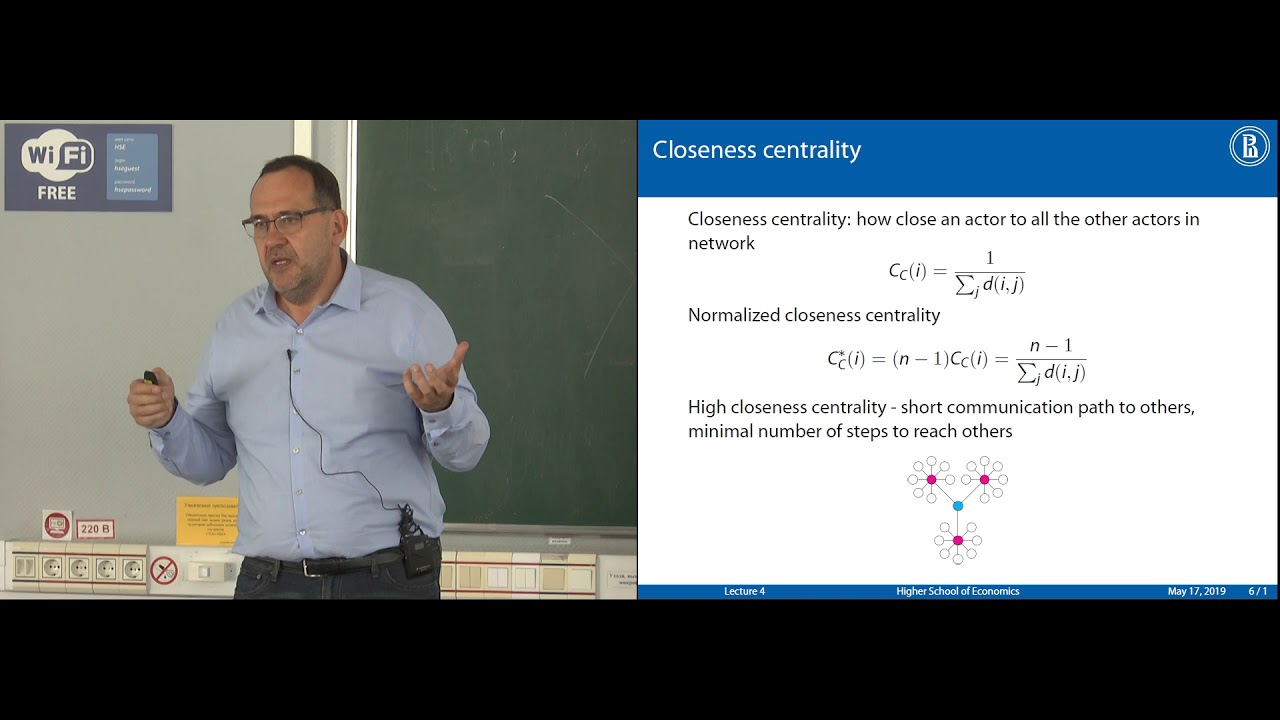 Анализ социальных сетей - лекция 4