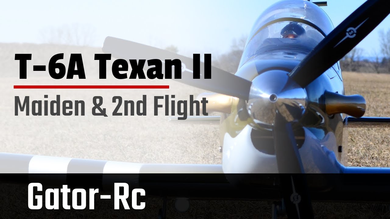 Первый/второй полет Texan II, заключительные мысли и выводы из обзоров моделей Gator-RC и Seagull