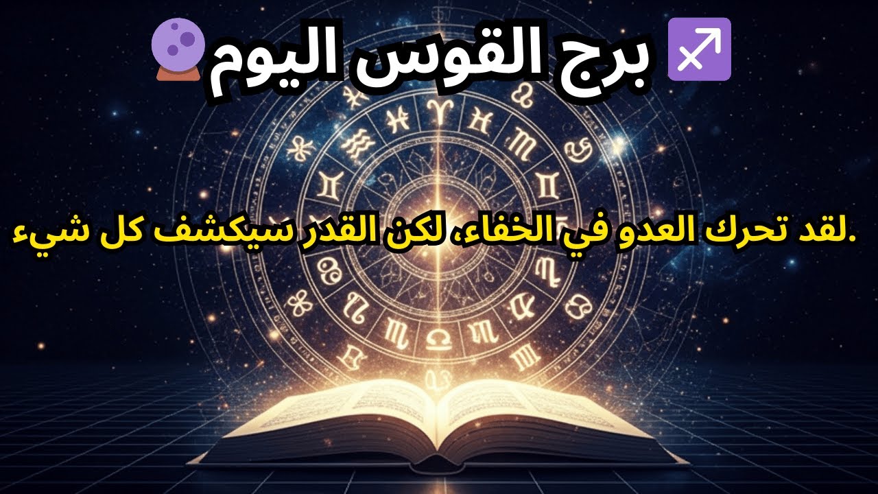 توقعات برج القوس لليوم 🔮 ♐️ — لقد تحرك العدو في الخفاء، لكن القدر سيكشف كل شيء.