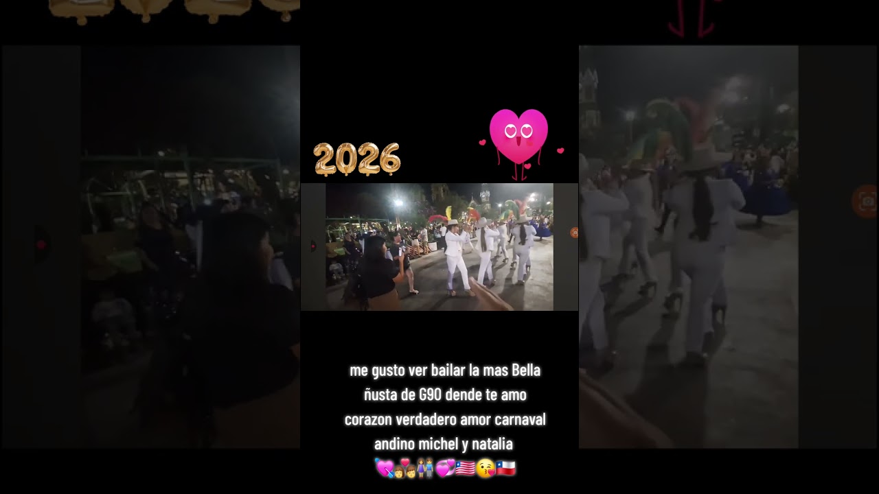 MICHEL Y natalia jimenez coria  morenada figuras flor de vicuña carnaval andino arica 2026 👩‍❤️‍💋‍👨💞
