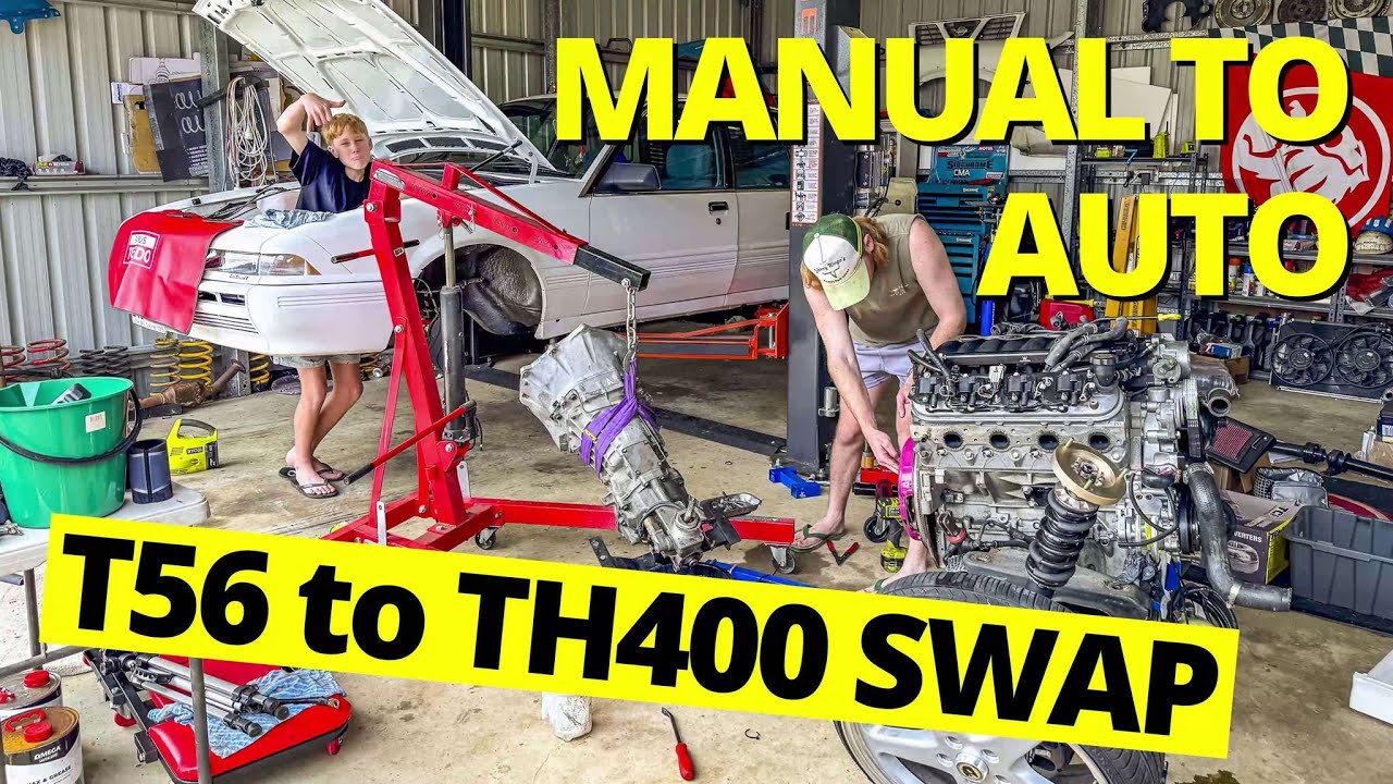 MANUAL TO AUTO SWAP - T56 to TH400 - LS1 VL CALAIS PROJECT