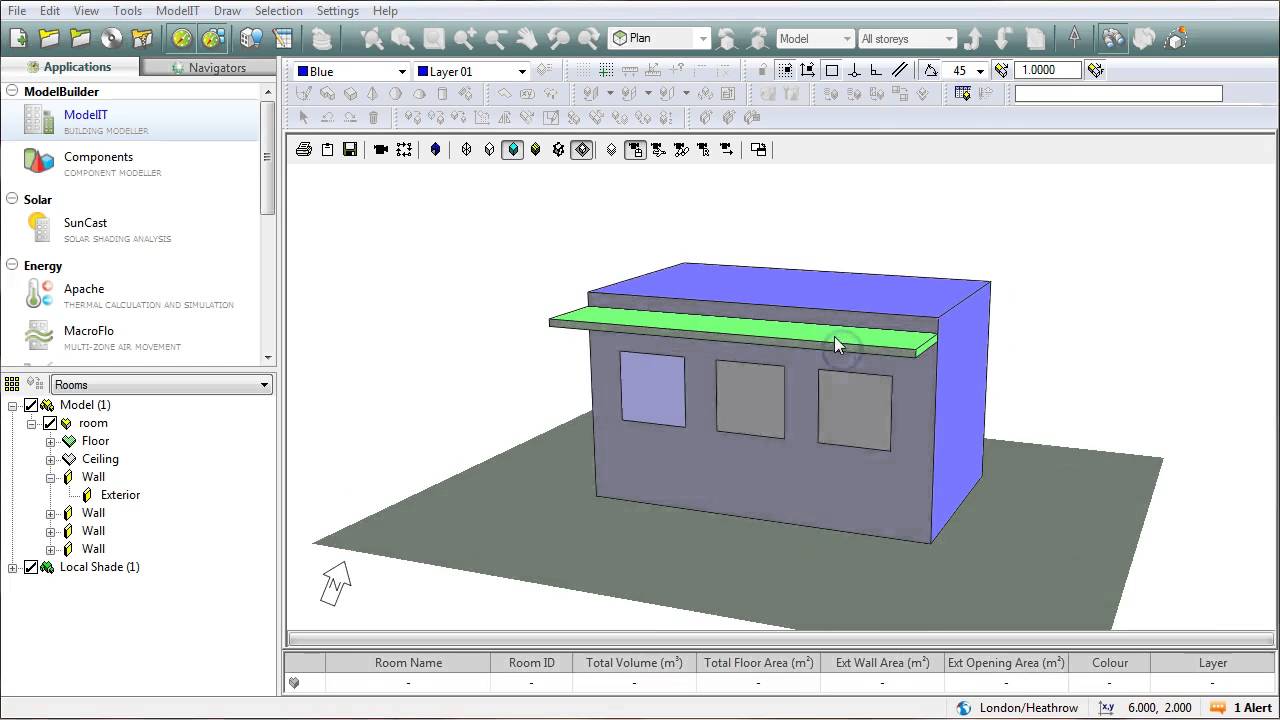 Effect of solar shading in IESVE