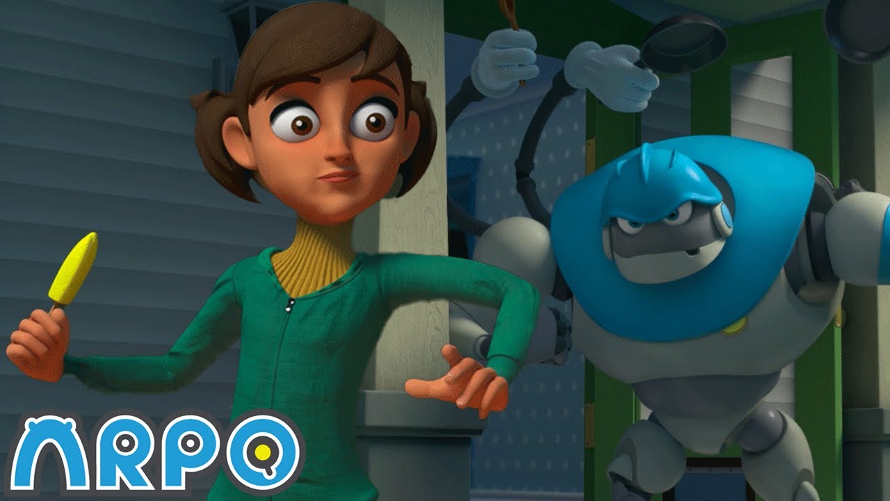 Ladra de sorvete 🧐 ARPO o Robô em Português | Desenho Animados