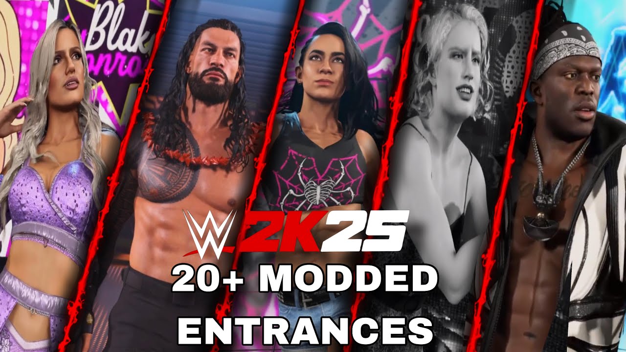 WWE 2K25 20+ Modded Entrances