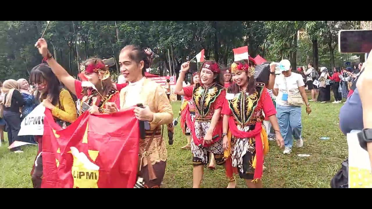 Pawai BMI bersatu memperingati HUT RI KE 80 di VICTORIA PARK HONGKONG #MUKTI 