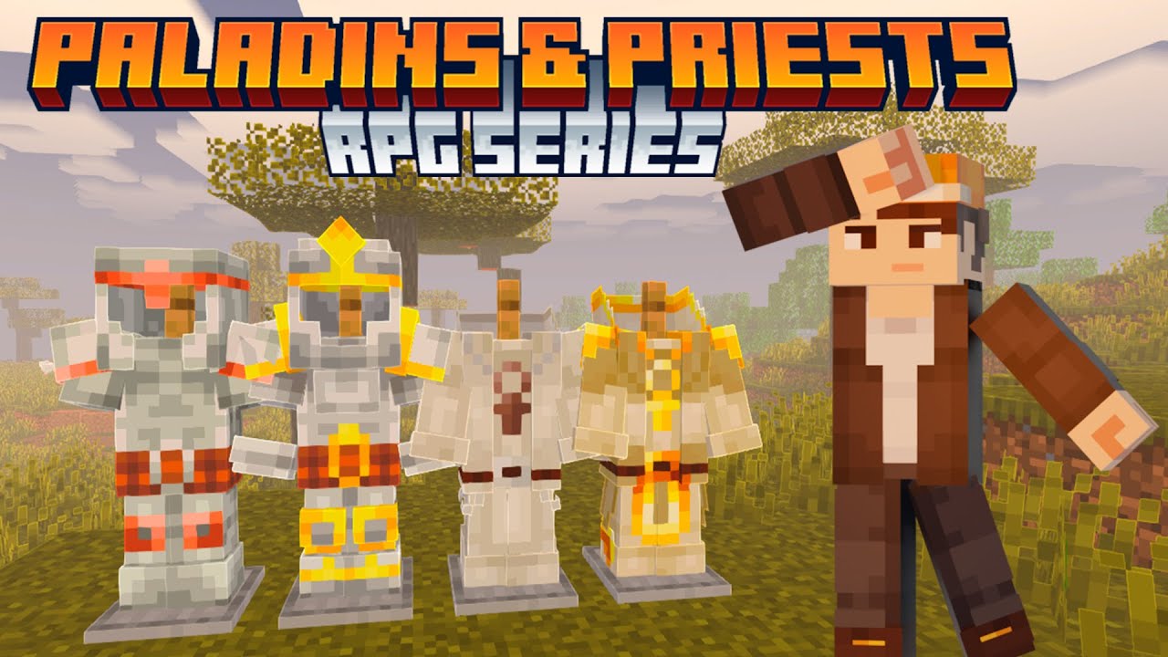 Unique Paladin Set in Minecraft // Paladins & Priests RPG Series // Minecraft Mods // Mod Review