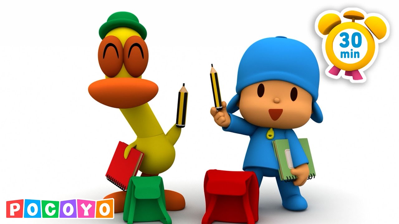 Pocoyo 🇦🇪 - القناة الرسمية - هيا نتعلم! أول يوم لبوكويو في المدرسة! 📚 [30 دقيقة] رسوم متحر