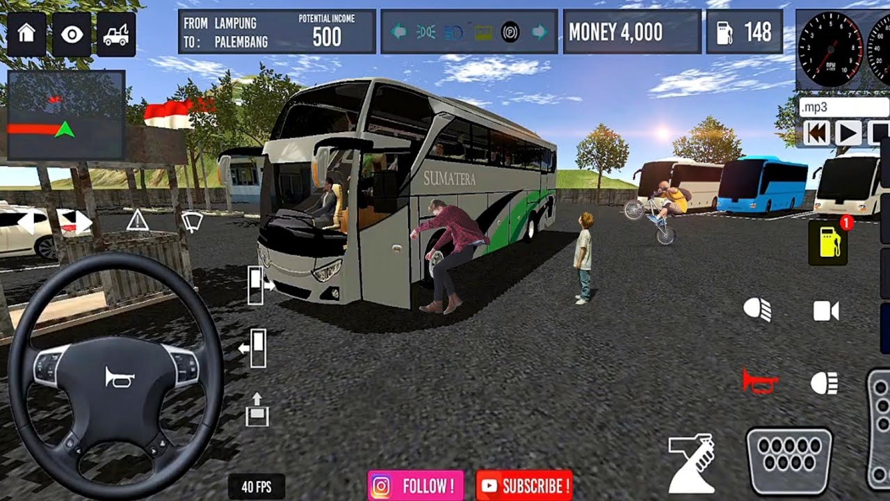 Bus Oleng Simulator Indonesia | City Road Driving - Best Indonesia Android Gameplay