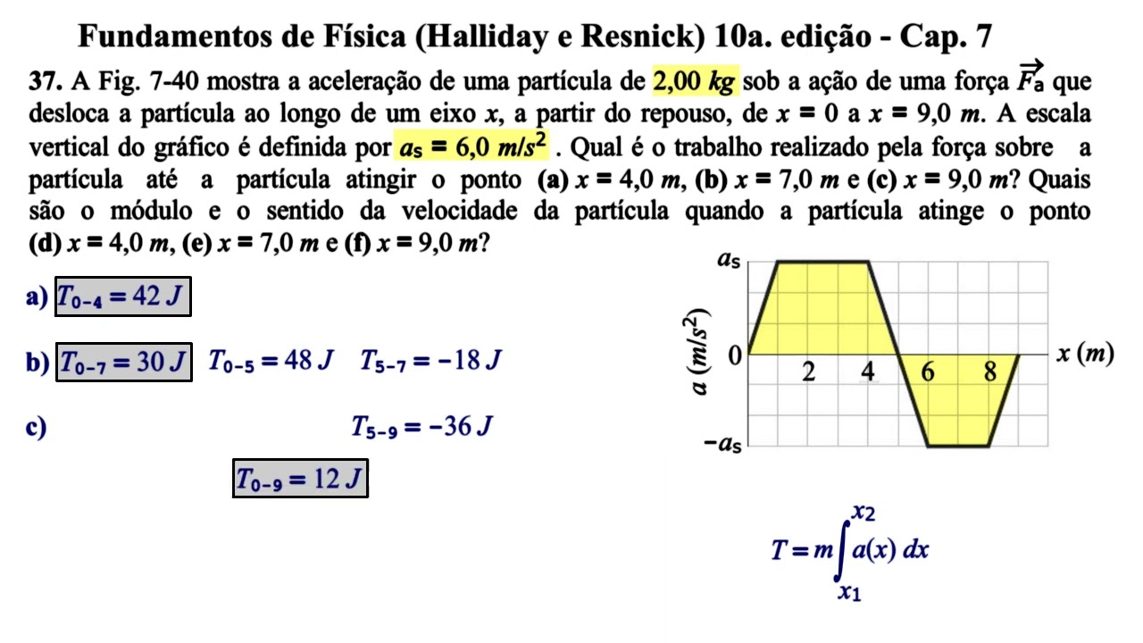 Aula 37 - Fundamentos de Física (Halliday e Resnick) 10a. Edição - Cap 7.
