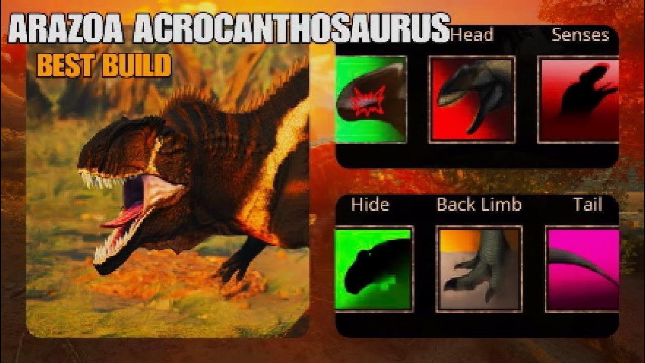 Arazoa Acrocanthosaurus Best Build | Path of Titans