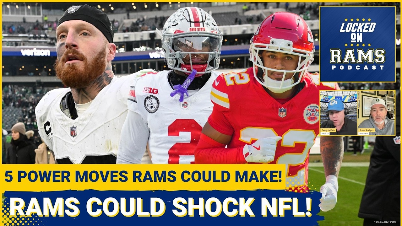 POWER MOVES: 5 Moves Rams Could Make That Would SHOCK the NFL, Rams new Logo Revealed, & More!