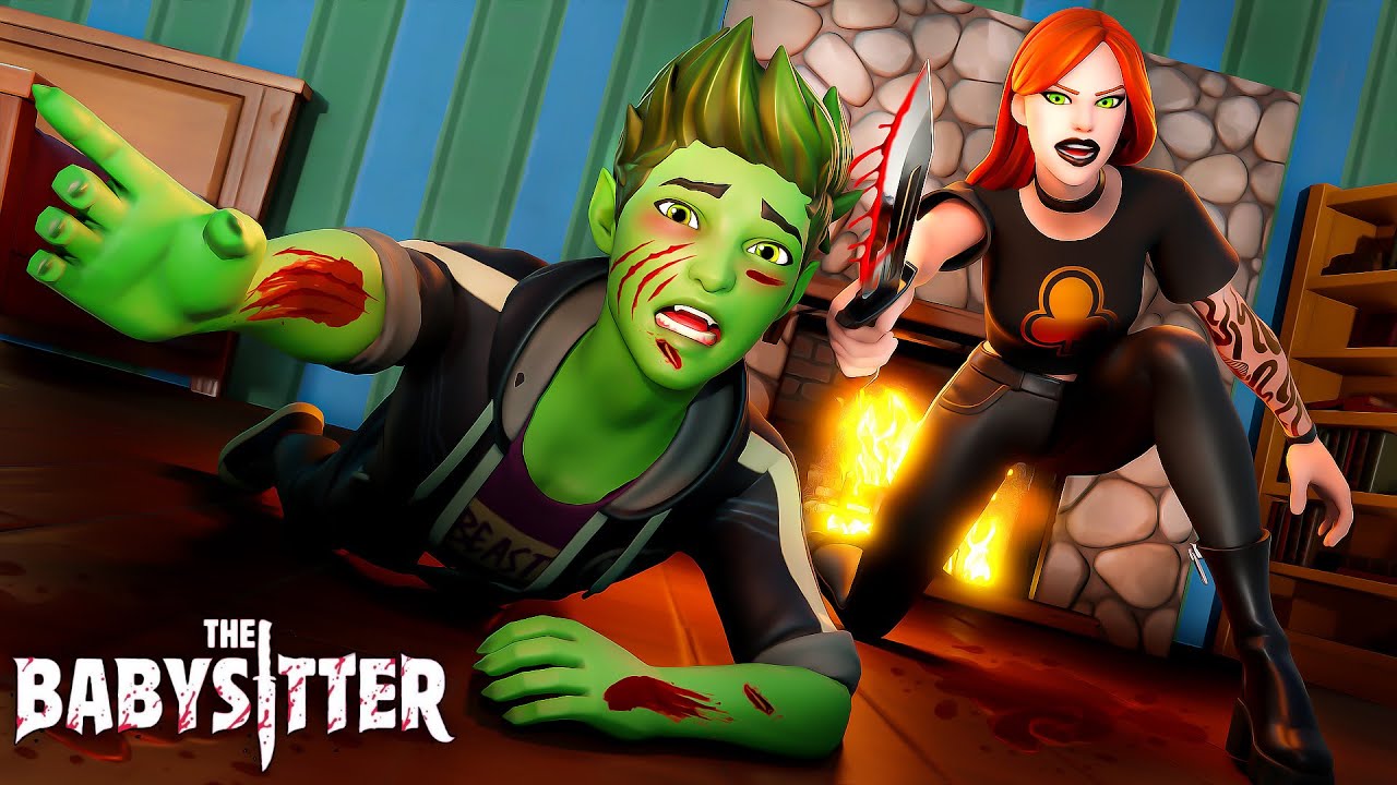 ALLEIN MIT VERRÜCKTER BABYSITTERIN! 🤡🔪 (HILFE!!) (ein Fortnite Kurzfilm)