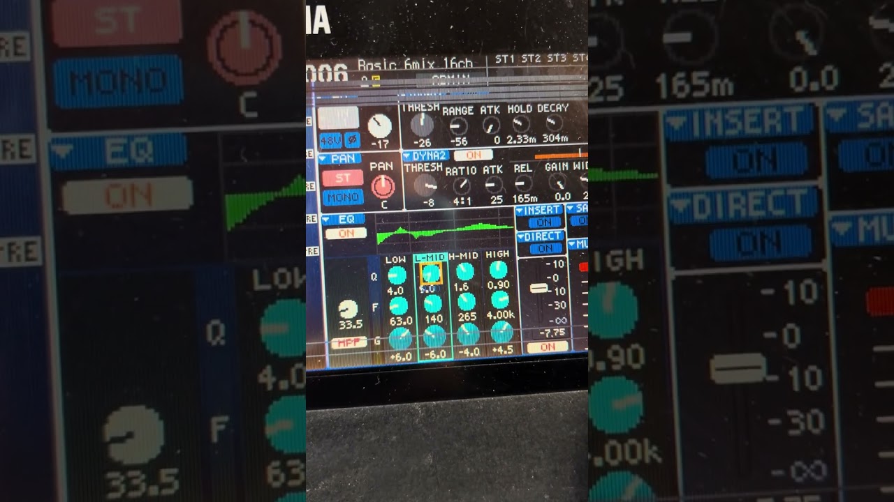 Yamaha LS9 kick drum settings/options