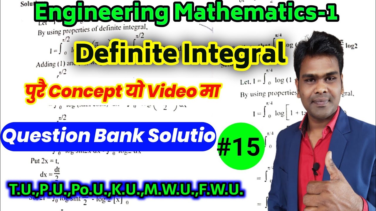 Lec-15 Definite Integral | Excellent Concept & QUESTIONS BANK SOLUTIONS by Harishwar Pandit नेपालीमा