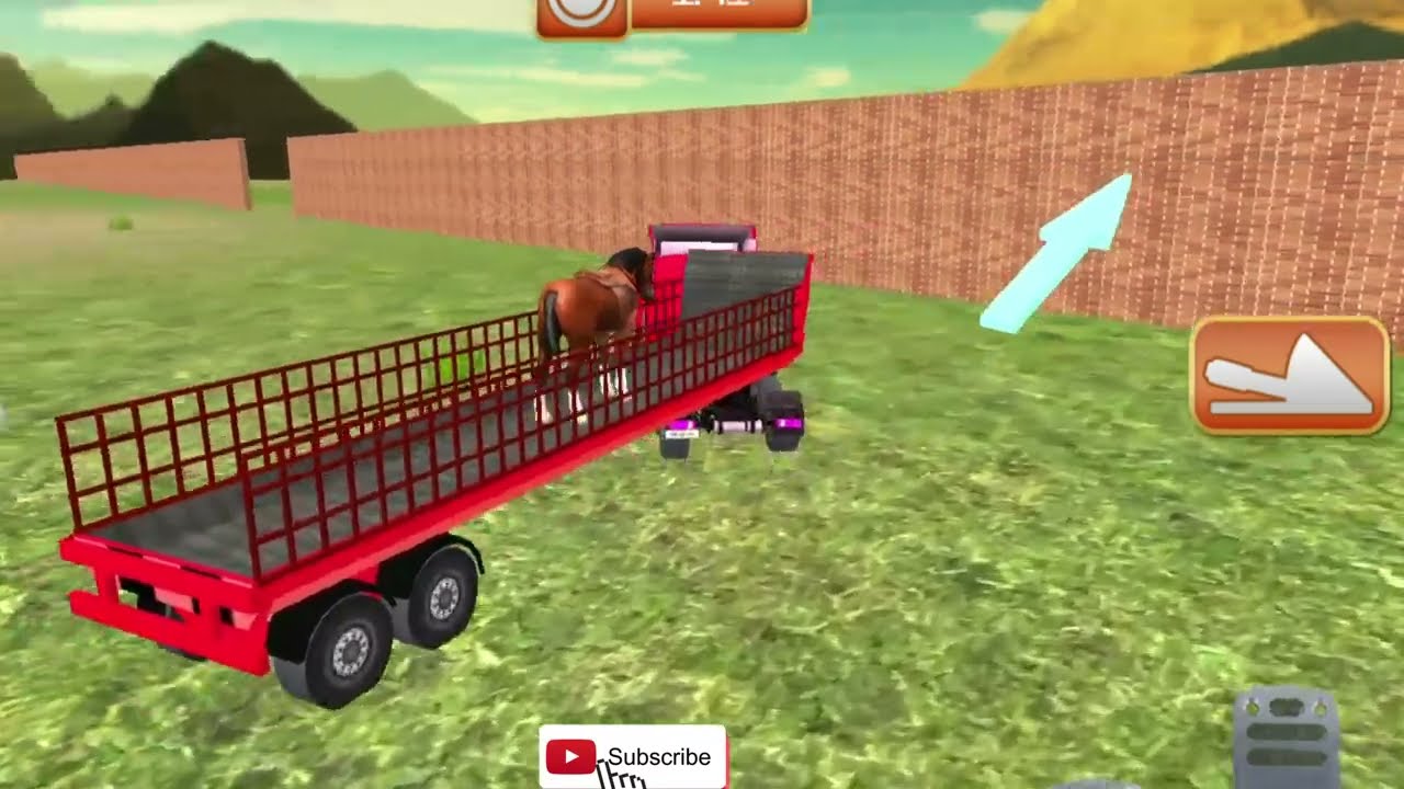 Truck Simulator crazy mission| Transporting Cows & Horses | Farming Game  cow very sad gaming video