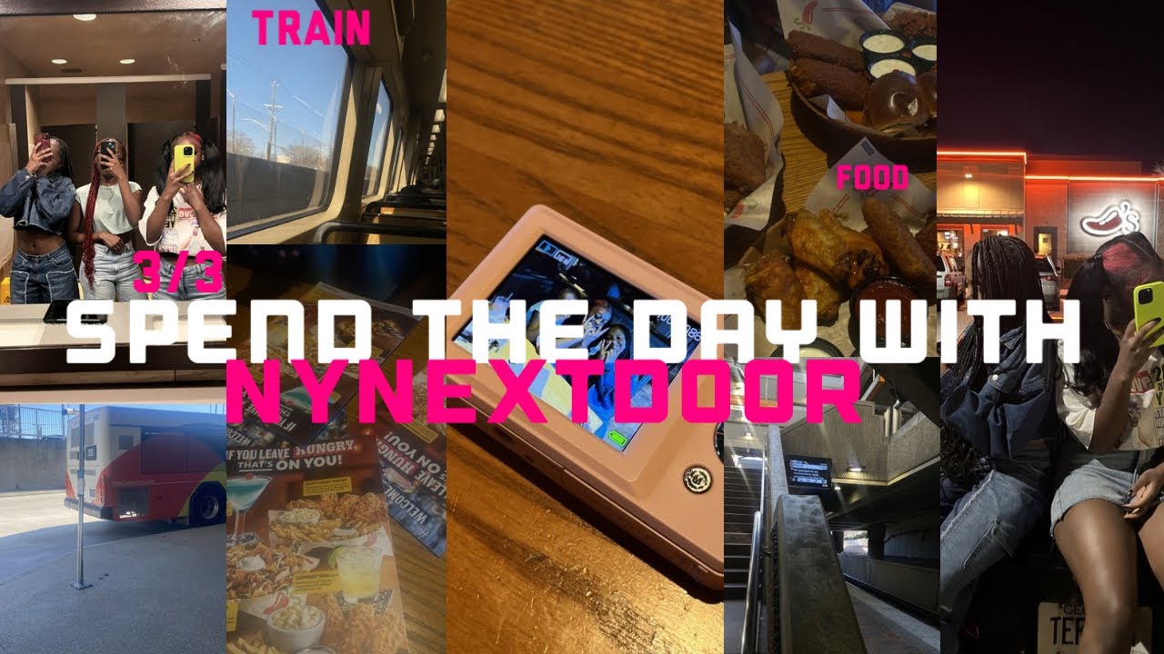 SPEND THE DAY WITH NYNEXTD00R || TRAIN RIDE, FRIENDS, CHILIS !!! 