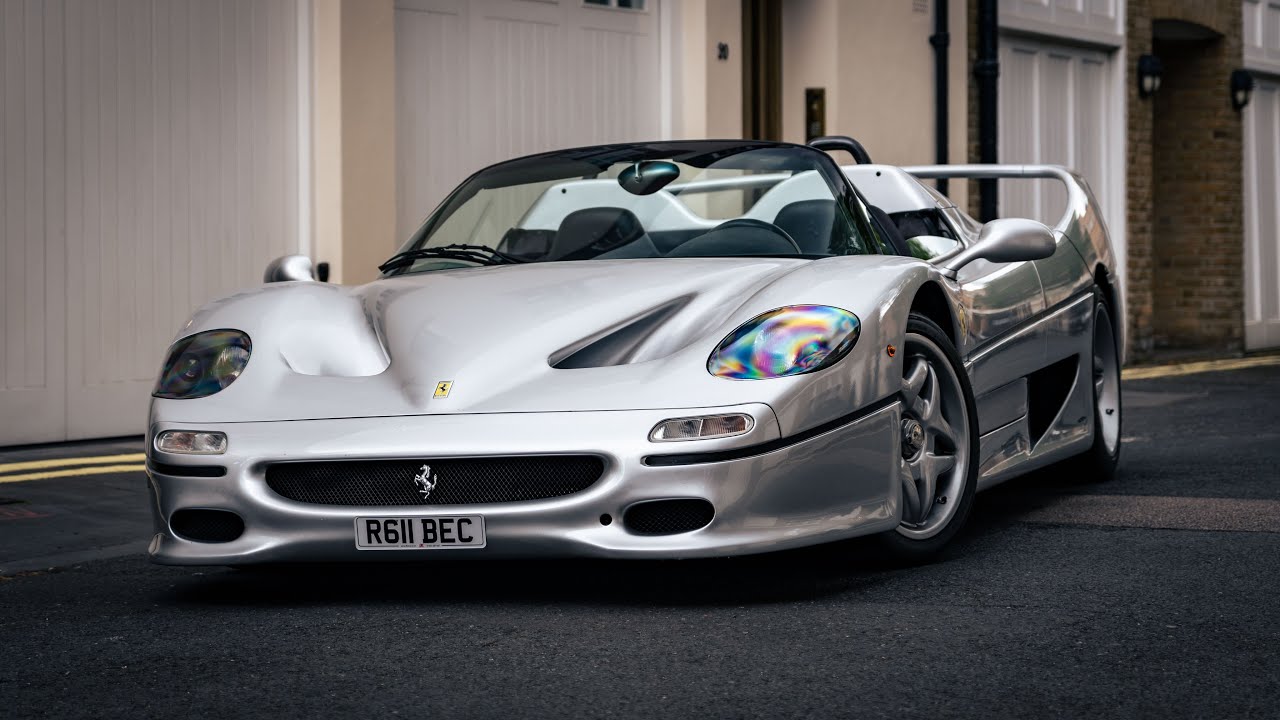 Silver Ferrari F50 STRAIGHT PIPED Sounds in London!!