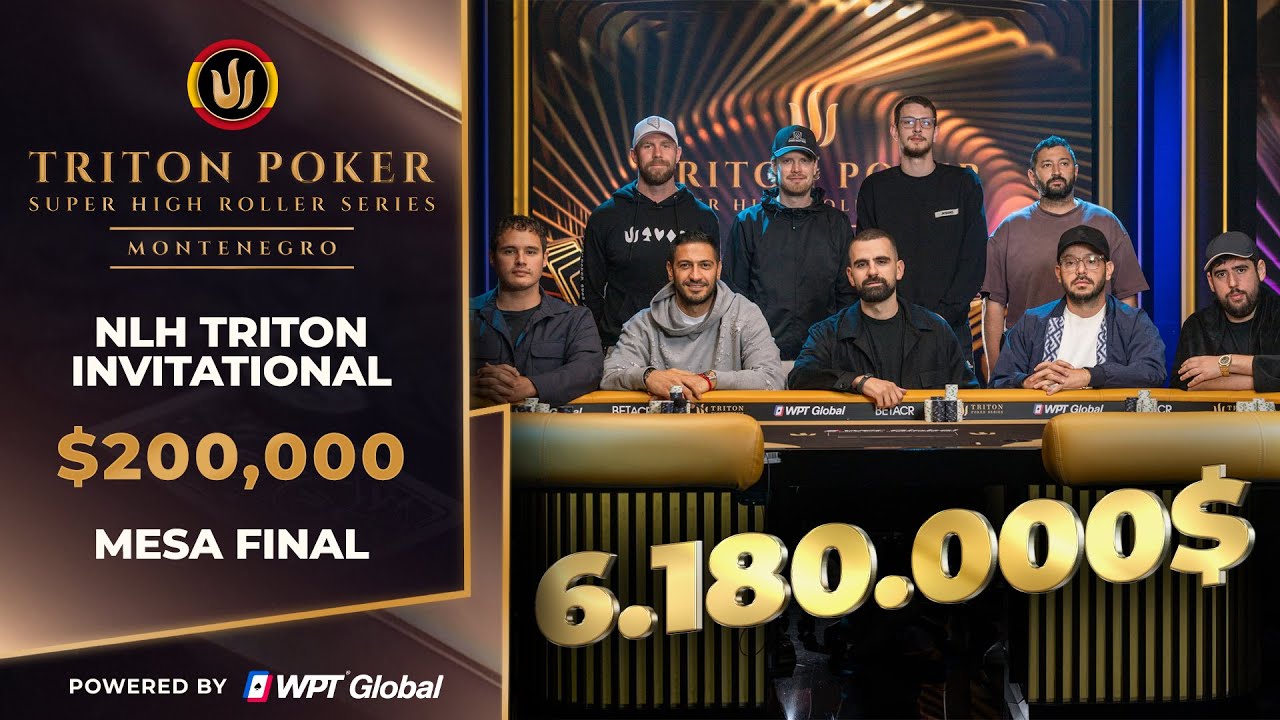 Mesa Final TRITON POKER SERIES - Evento #8 200k$ Invitacional - Montenegro 2025