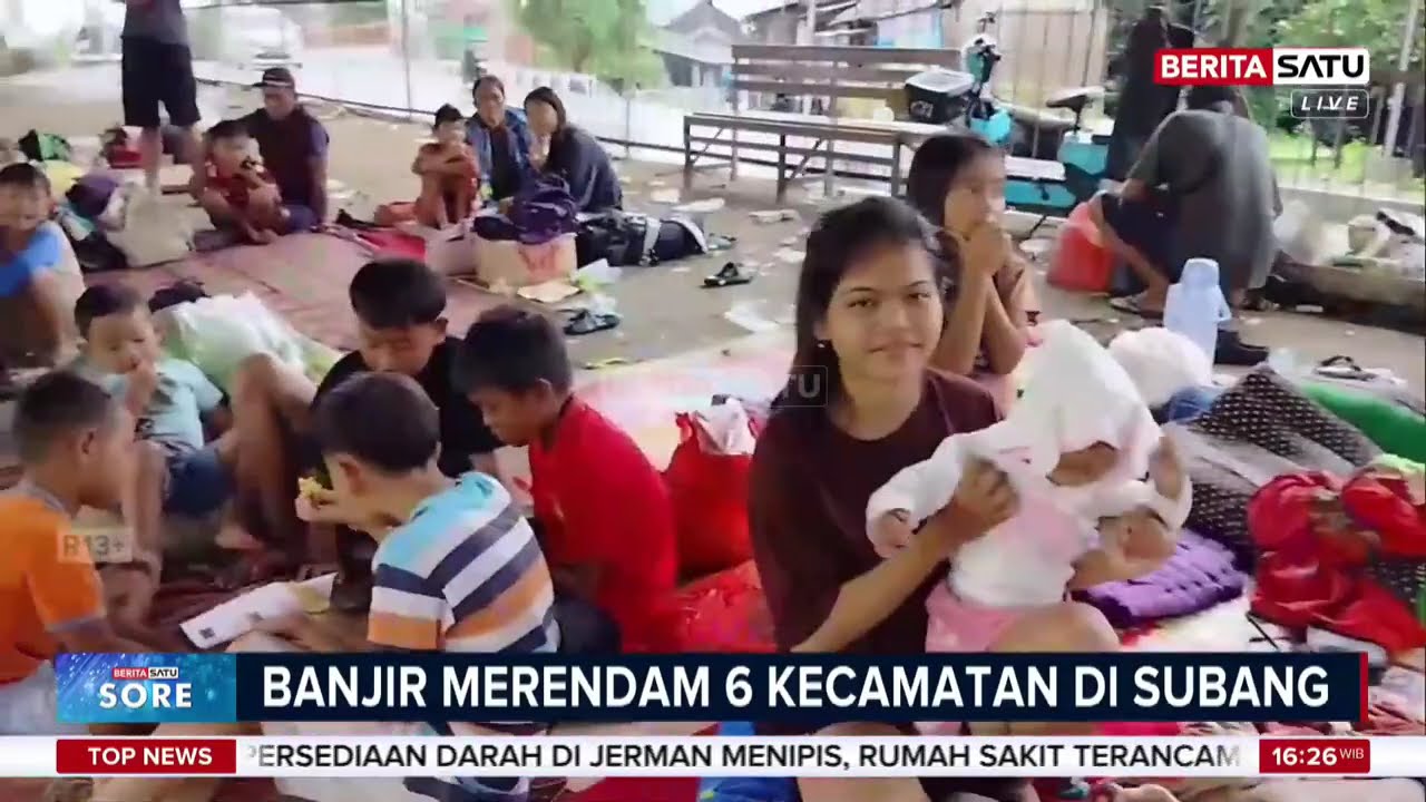 Banjir Subang Masih Setinggi 1 Meter Paksa Ribuan Warga Mengungsi 