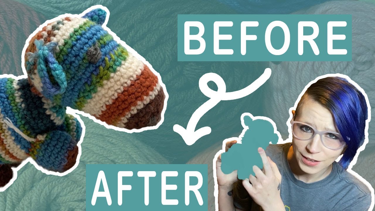 I Stuffed it with WHAT!? [I Remade My First Amigurumi]