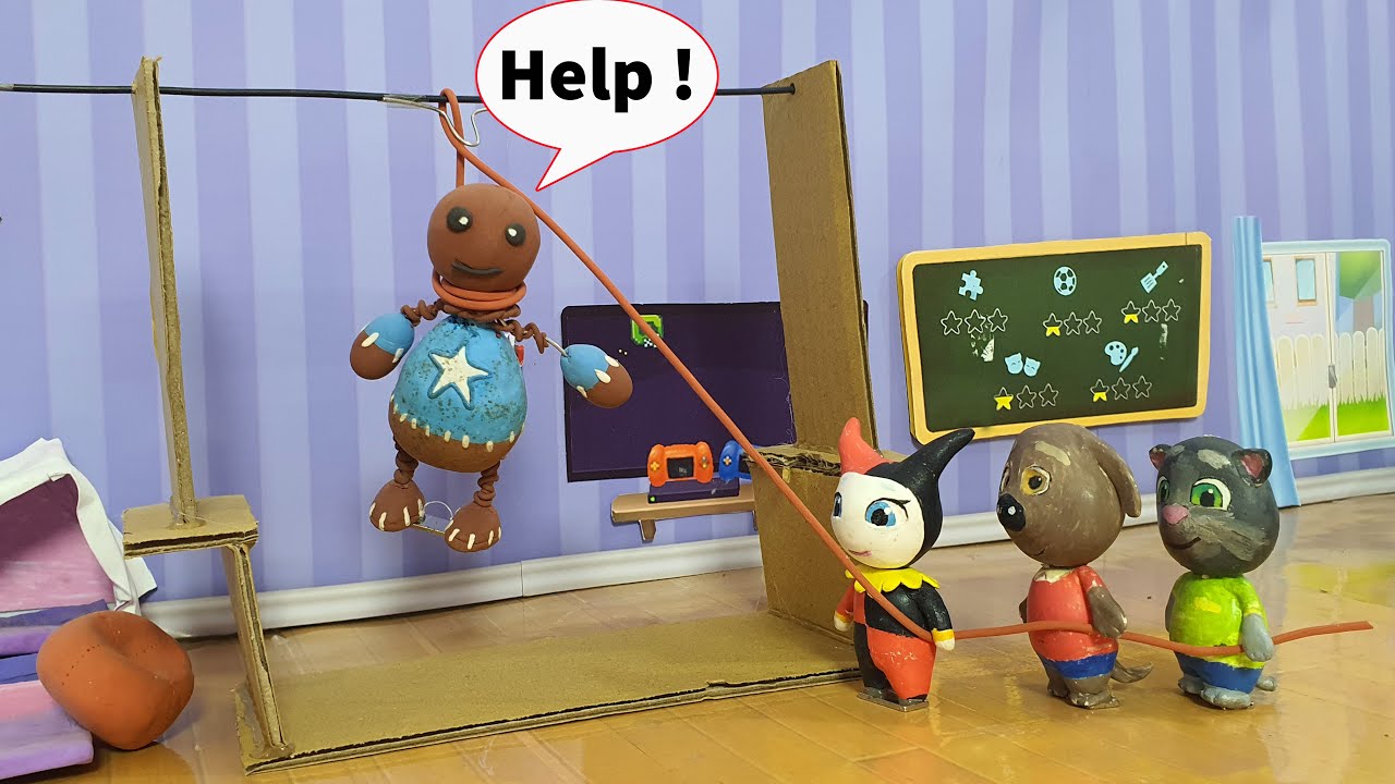 Tom Friends Hangs Buddy | My Talking Tom Friends Vs Kick The Buddy Animation Video Diy