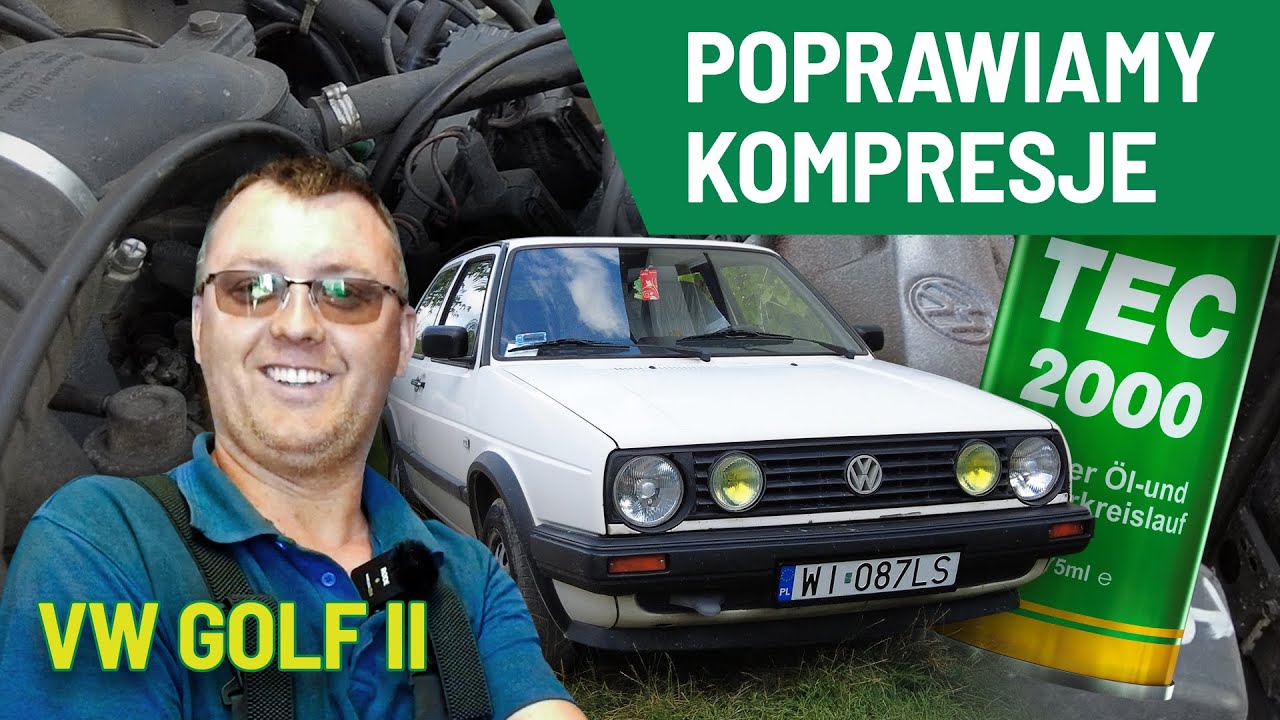 Płukanka silnika w VW Golf II 🟢 Poprawa kompresji z TEC 2000