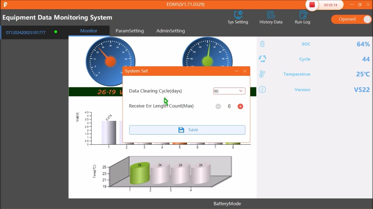 Como monitorar Bateria Solar Felicity 200ah 24v 5kwh Lpbf24200-M