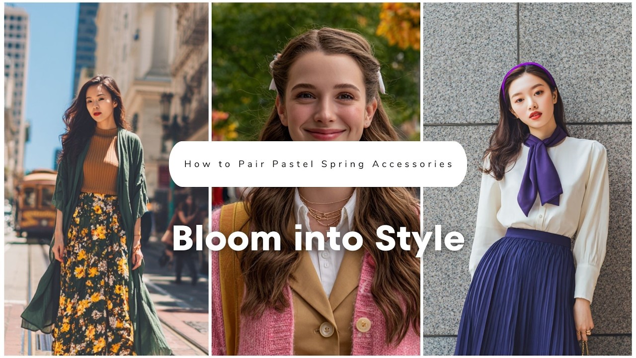 🌷 How to Pair Pastel Spring Accessories with Neutral or Floral Outfits Easily! 🌿