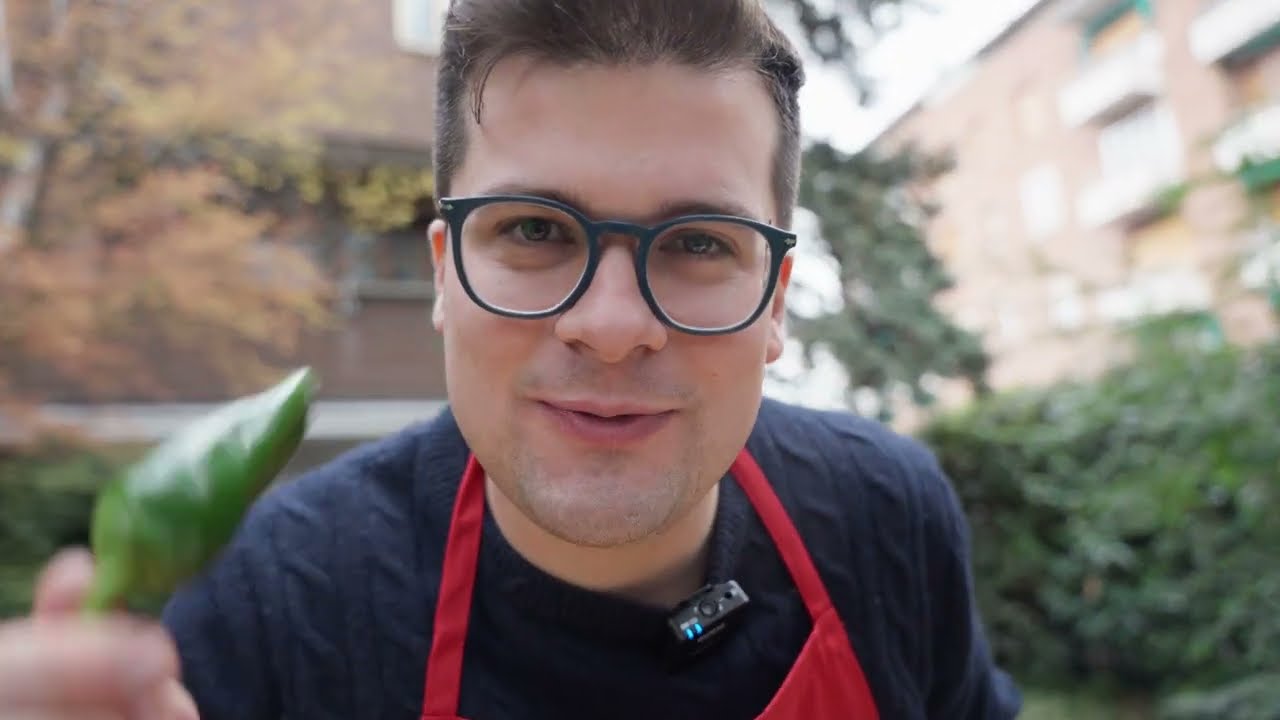 Spaghetti con friggitelli, branzino e pomodorini
