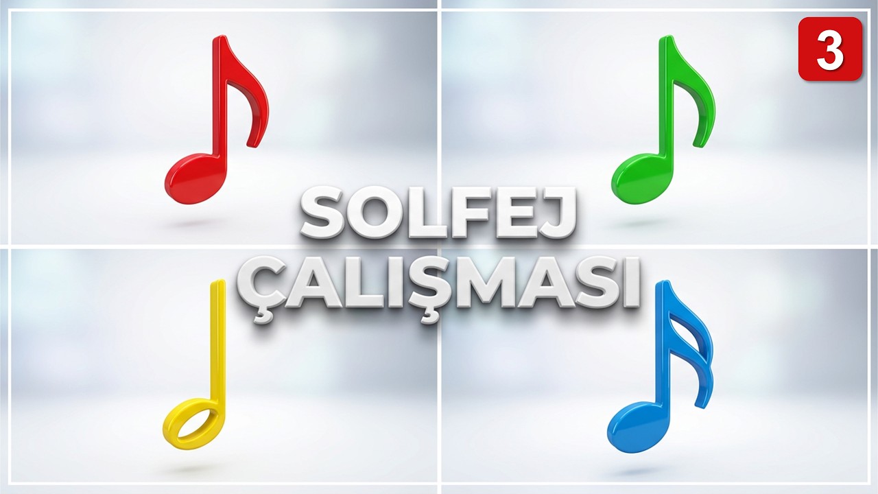 3. Solfej Çalışması (Mi Notası -1 'lik Nota) | Müzik Eğitimi