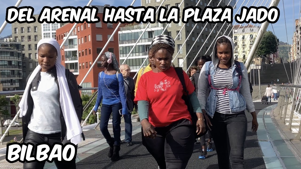 Caminando desde El Arenal hasta la Plaza Jado. Bilbao Walk. 29 Mayo 2024.