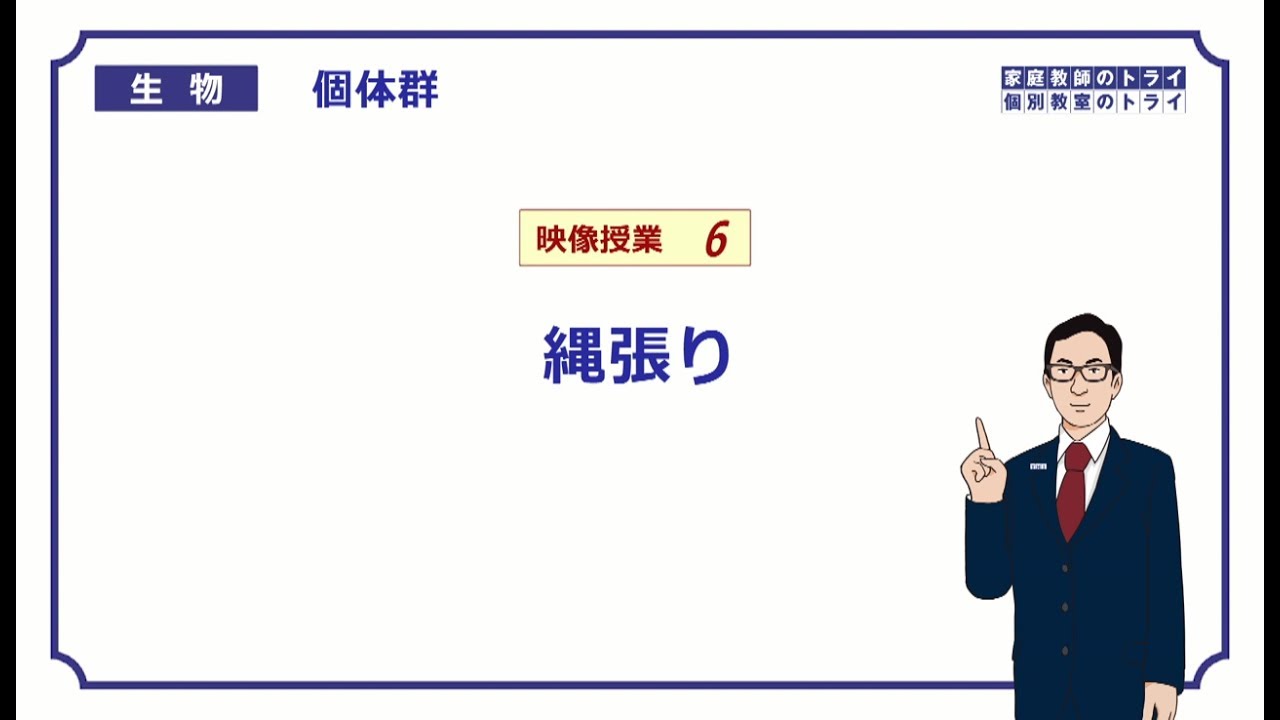 【高校生物】　個体群6　縄張り（19分）