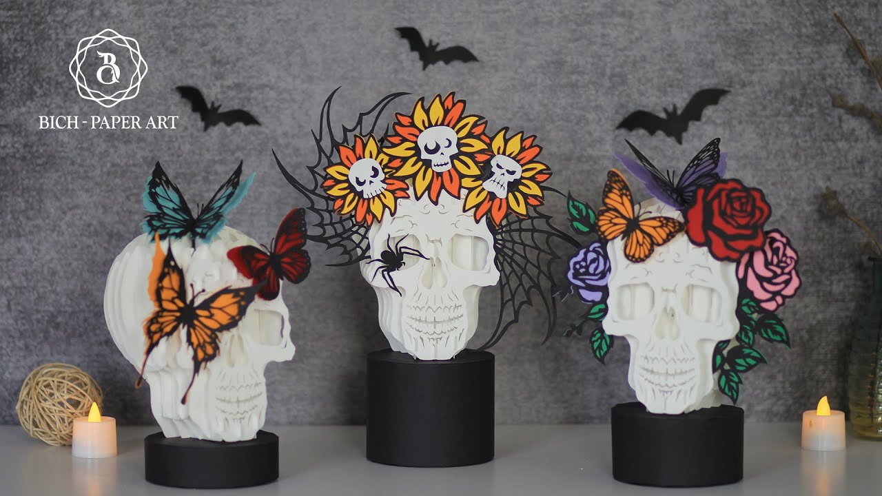 How to make Skull Pop Up Halloween