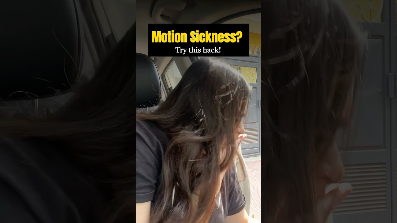 MOTION SICKNESS Relief in JUST 5 Minutes with ONE Simple Trick! #tips #motionsickness #travelhacks