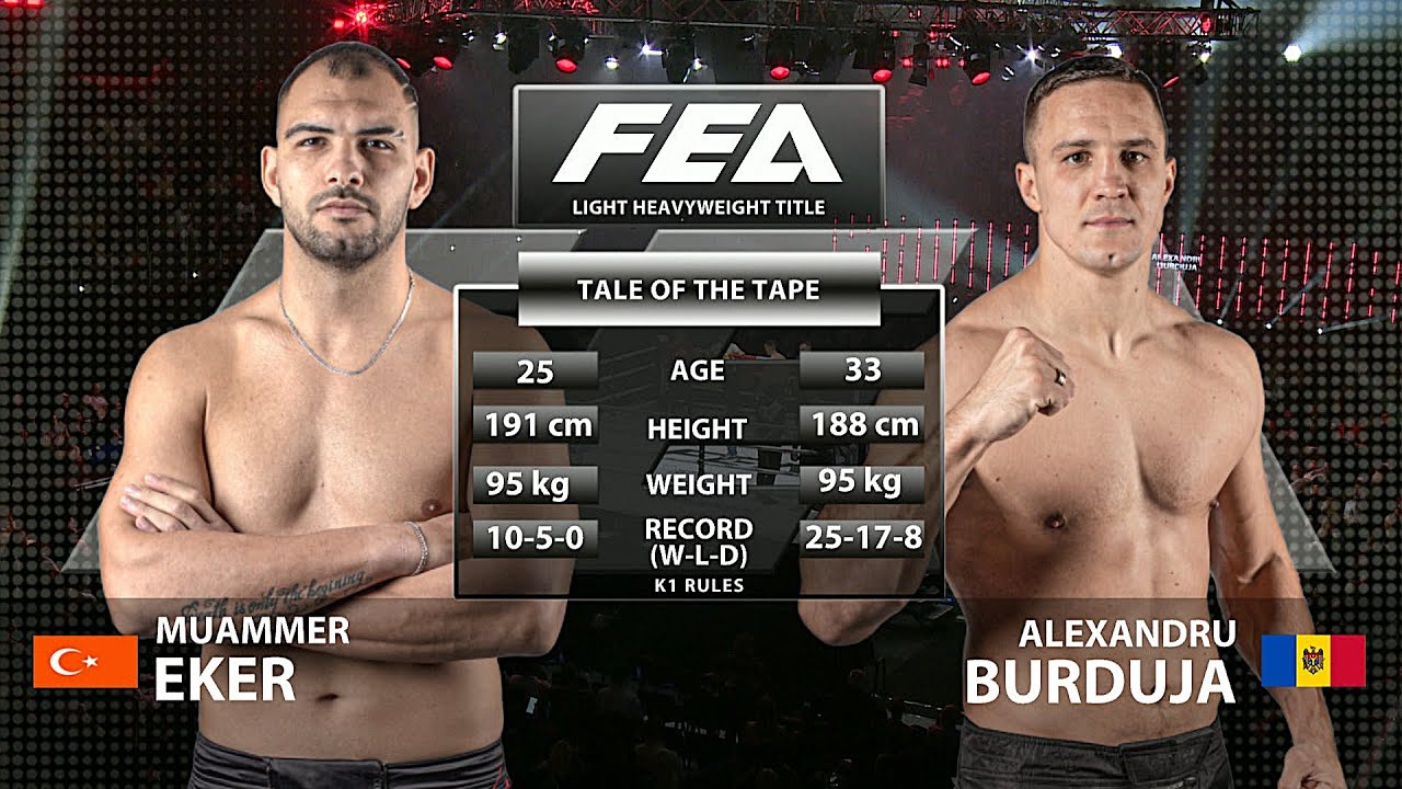 FREE FULL FIGHT | LIGHT HEAVYWEIGHT TITLE BELT, K-1 Rules. Muammer Can Eker vs Alexandru Burduja.